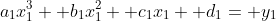 a_1x_1^3+ b_1x_1^2+ c_1x_1+ d_1= y_1