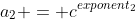 a_2 = c^{exponent_2}~mod~p_2