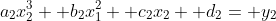 a_2x_2^3+ b_2x_1^2+ c_2x_2+ d_2= y_2
