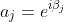a_j=e^{i\beta_j}