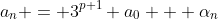 a_n = 3^{p+1} a_0 + \alpha_n