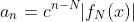 a_n=c^{n-N}|f_N(x)|
