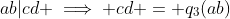 ab|cd \implies cd = q_3(ab)