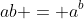 ab = a^b