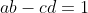 ab-cd=1
