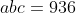 abc=936