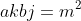 akbj=m^2