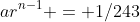 ar^{n-1} = 1/243