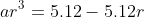 ar^3=5.12-5.12r
