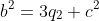 b^2=3q_2+c^2