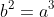 b^2=a^3