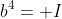 b^4= I