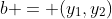 b = (y_1,y_2)