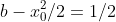 b-x_0^2/2=1/2