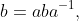 b=aba^{-1},