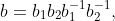 b=b_1b_2b_1^{-1}b_2^{-1},