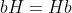 bH=Hb