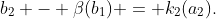 b_2 - \beta(b_1) = k_2(a_2).
