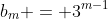 b_m = 3^{m-1}
