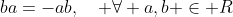 ba=-ab,\quad \forall a,b \in R