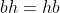 bh=hb