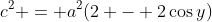 c^2 = a^2(2 - 2\cos{y})