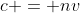 c = nv