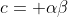 c= \alpha\beta