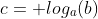 c= log_a(b)