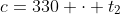 c=330 \cdot t_2