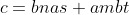 c=bnas+ambt