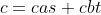 c=cas+cbt