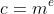 c=m^e