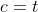 c=t