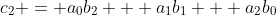 c_2 = a_0b_2 + a_1b_1 + a_2b_0