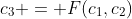 c_3 = F(c_1,c_2)