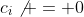c_i\not = 0