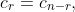 c_r=c_{n-r},