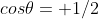 cos\theta= 1/2