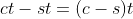 ct-st=(c-s)t