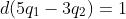 d(5q_1-3q_2)=1