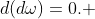 d(d\omega)=0. 