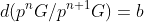 d(p^{n}G/p^{n+1}G)=b