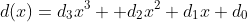 d(x)=d_3x^3+ d_2x^2+d_1x+d_0
