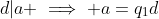 d|a \implies a=q_1d
