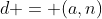 d = (a,n)