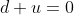 d u=0