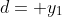 d= y_1