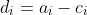 d_i=a_i-c_i