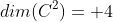 dim(C^2)= 4